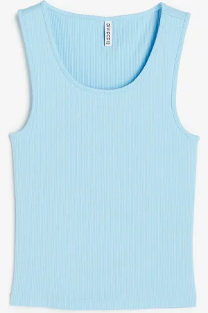 H&M Ribbed cotton vest top