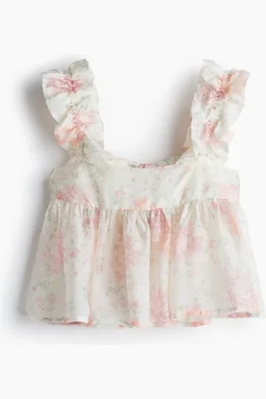 H&M Ruched peplum vest top