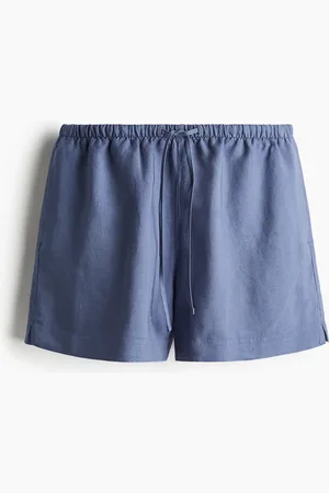 H&M Linen-blend drawstring shorts
