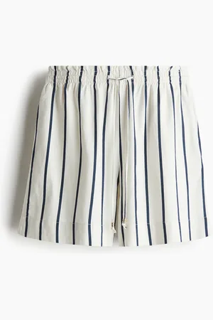H&M Linen-blend drawstring shorts