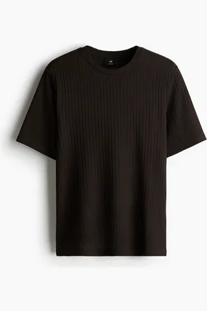 H&M Regular fit rib-knit T-shirt