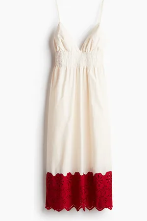 H&M Broderie anglaise-detail dress