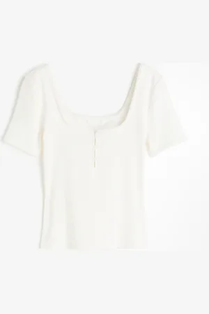 H&M Ribbed jersey top