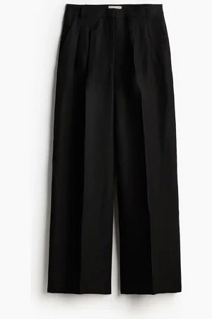 H&M Tailored linen-blend trousers
