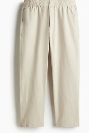 H&M Relaxed Fit cotton-blend twill trousers