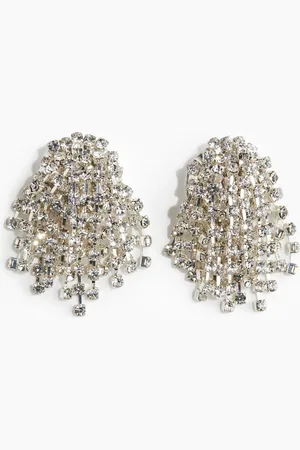 H&M Rhinestone-chain earrings