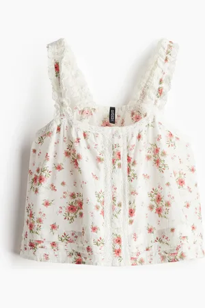 H&M Lace-detail strappy top