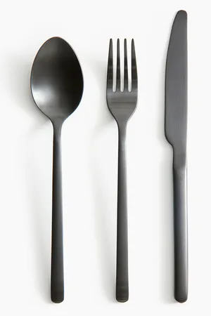 H&M 3-pack cutlery - Black