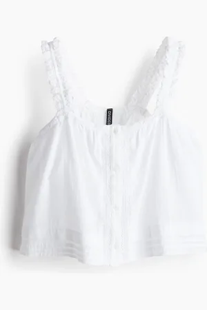 H&M Lace-detail strappy top