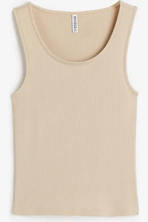 H&M Ribbed cotton vest top