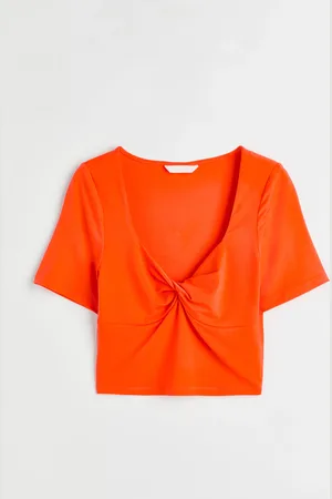 H&M Twisted-detail cropped top