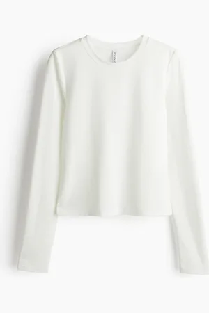 H&M Long-sleeved microfibre top