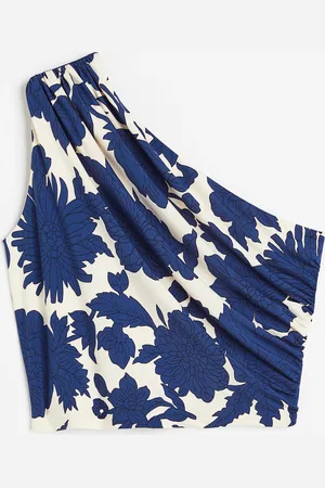 H&M Gathered one-shoulder top