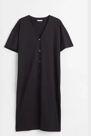 H&M + Button-front jersey dress