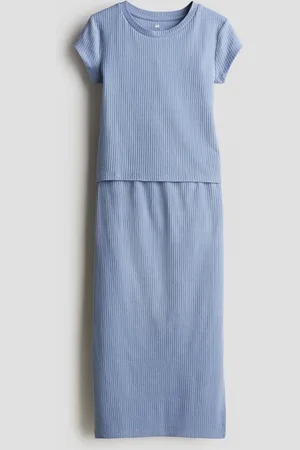 H&M 2-piece ribbed top and skirt set