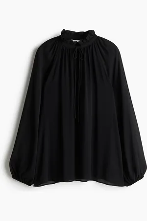 H&M Ckrinkled chiffon blouse