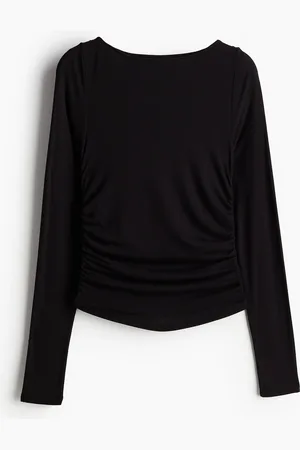H&M Gathered jersey top