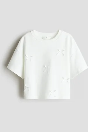 H&M Print-motif short top