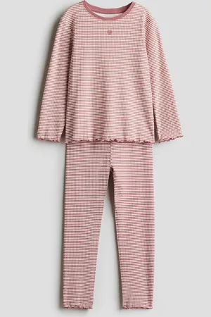 H&M Ribbed cotton pyjamas