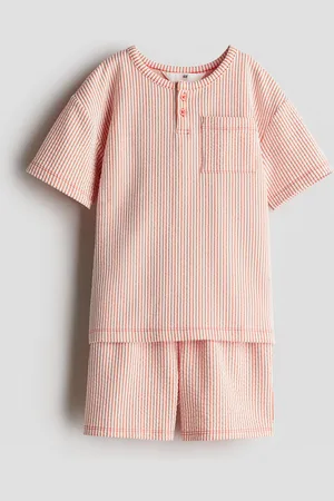 H&M Henley top and shorts