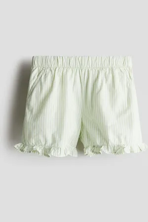 H&M Frill-trimmed cotton shorts