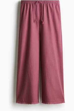 H&M Linen-blend drawstring trousers
