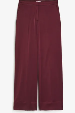 H&M Wide satin trousers