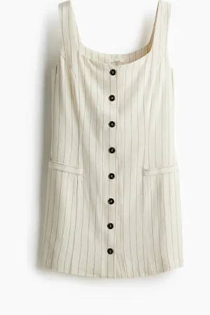 H&M Sleeveless linen-blend dress