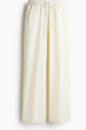 H&M Seersucker drawstring trousers