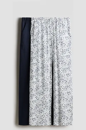 H&M 2-pack wide leg trousers