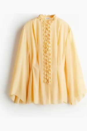 H&M Silk-blend embellished blouse