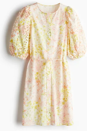 H&M Broderie anglaise-sleeved dress