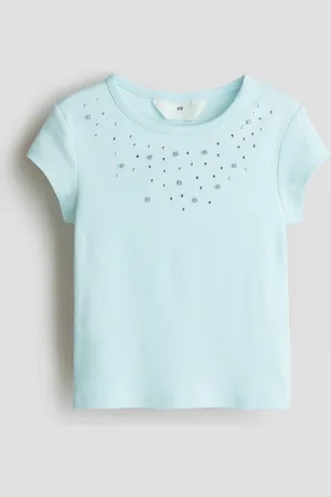 H&M Embellished cotton top