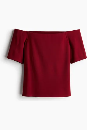H&M Off-the-shoulder jersey top