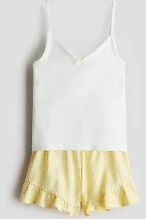 H&M Flounce-trimmed cotton pyjamas