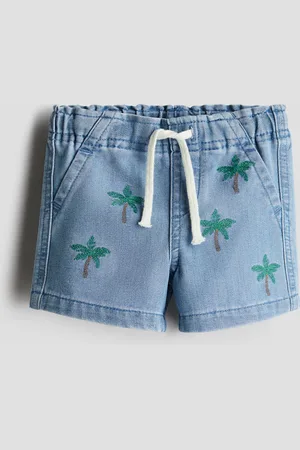 H&M Embroidery-detail denim shorts