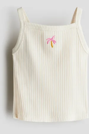 H&M Embroidery-detail strappy top