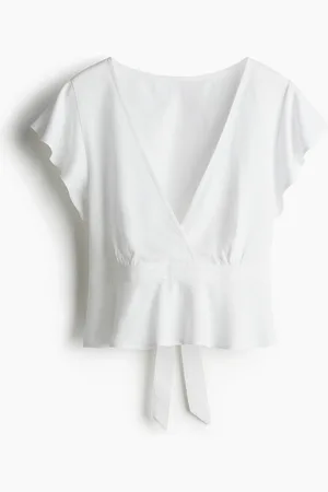 H&M Linen-blend blouse