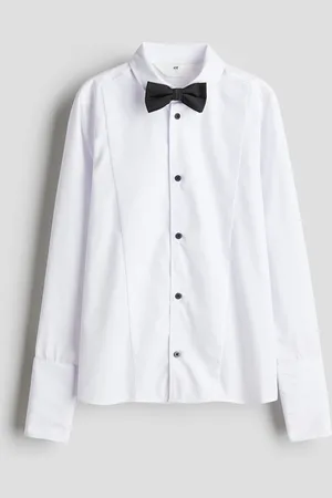 H&M Tuxedo shirt and bow tie