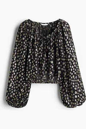 H&M Jacquard-weave blouse