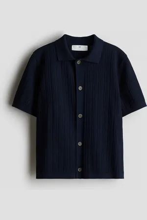 H&M Textured-knit shirt