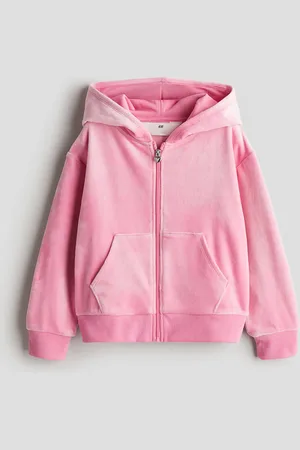 H&M Velour zip-through hoodie