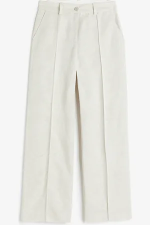 H&M Tailored linen-blend trousers
