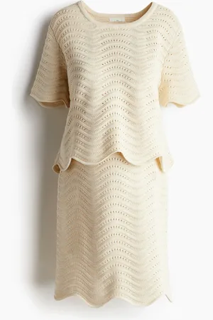 H&M MAMA 2-piece pointelle-knit set