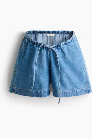 H&M MAMA Drawstring denim shorts