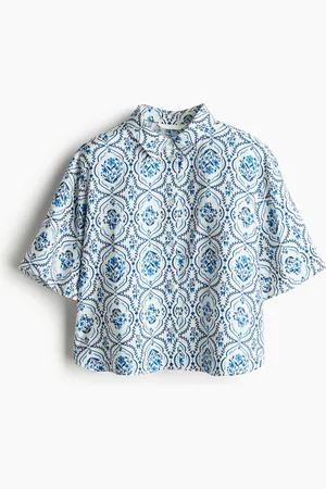 H&M Short-sleeved twill shirt