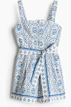 H&M Cotton poplin playsuit