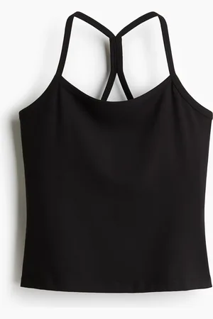 H&M Integral-bra sports strappy top with SoftMove™
