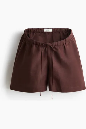 H&M MAMA Before & After Linen-blend shorts