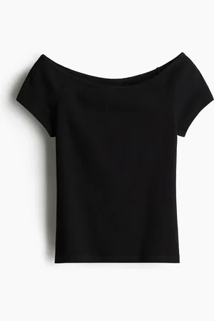 H&M Ribbed off-the-shoulder top